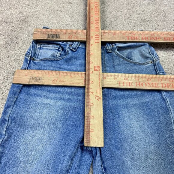 Wax Jean Skinny Jeans Women’s Blue Distressed Pockets Size 3 - Picture 2 of 12